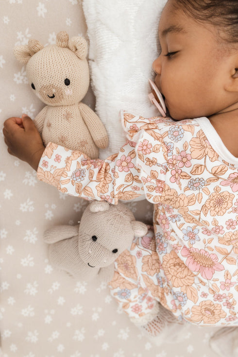 luna-luca-floral-jumpsuit-bow Luna and Luca Newborn Baby Clothes